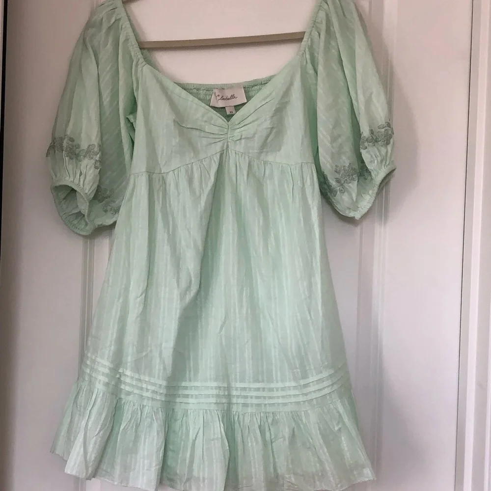 Cleobella shudi mini dress in mint size XS - Picture 2 of 5
